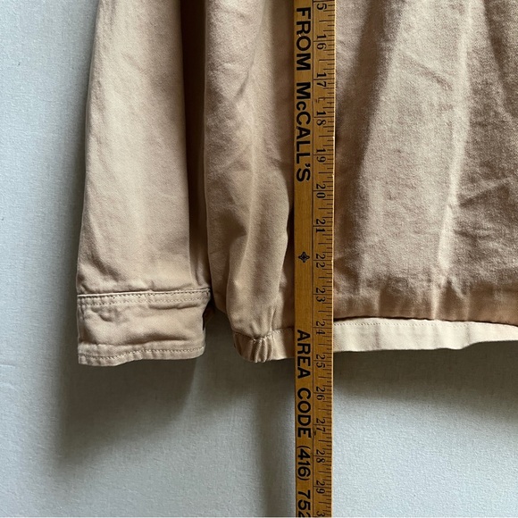 Blacksheeps Embroidered Flower Patch Beige Jacket Sz L - Picture 7 of 9